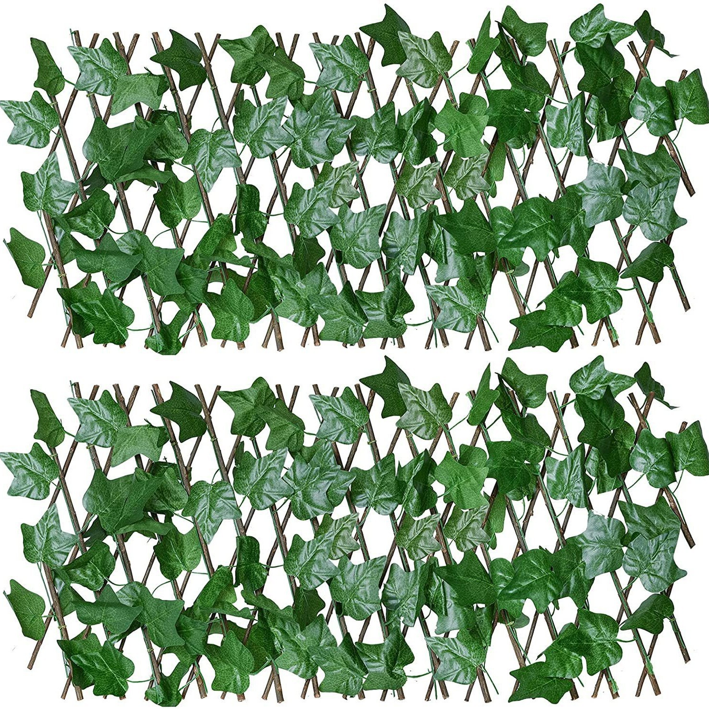 Expandable Ivy Privacy Fence – Retractable Green Lattice Screen for Patio & Garden