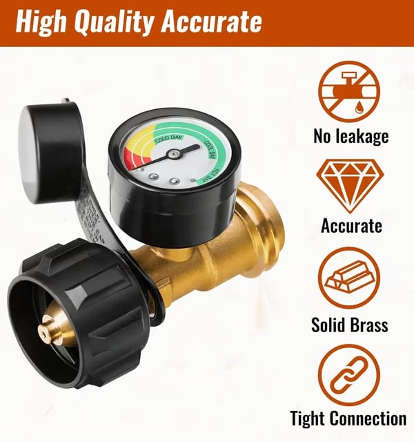 🔥 Universal Propane Tank Level Gauge ⛽ — Never worry about running out of propane again! Ideal for BBQ grills, heaters, and RVs!