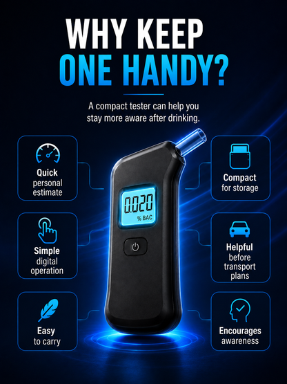🍷🚫Portable breath alcohol tester