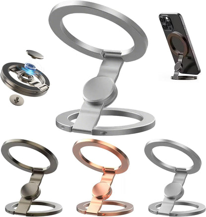 360° Magnetic Phone Stand & Fidget Spinner Combo – Adjustable Grip & Hands-Free Holder