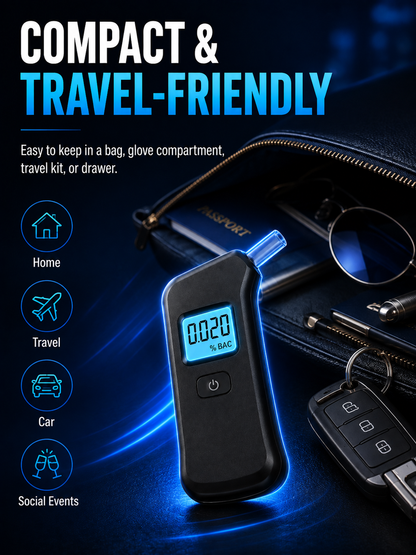 🍷🚫Portable breath alcohol tester