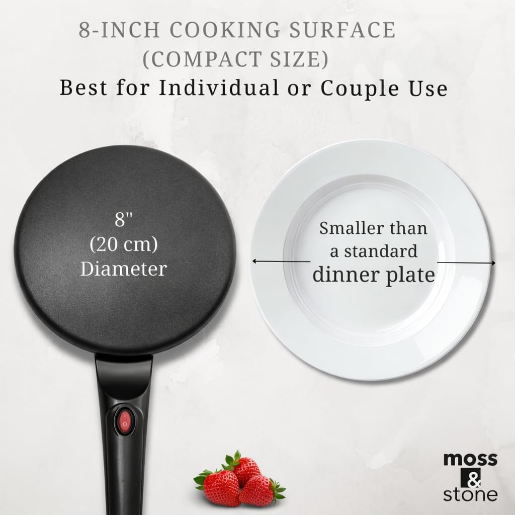 🍳8-inch Electric Crepe Maker😋-💖 Start every morning right with the perfect homemade crêpe.