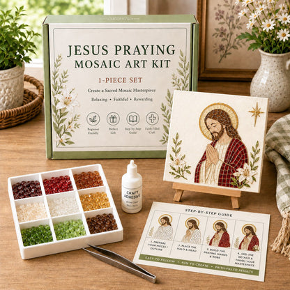 💥 LAST DAY 49% OFF - Nativity Sea Glass Art Kit – Beginner-Friendly ✨