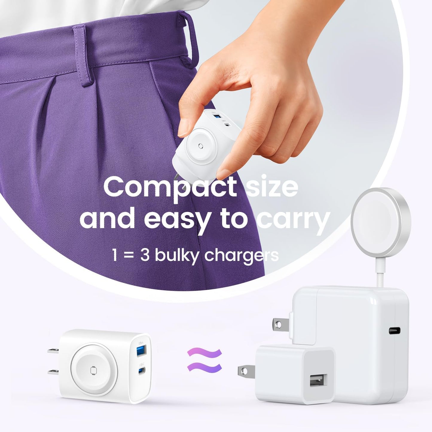 3-in-1 Magnetic Wireless Charger 20W