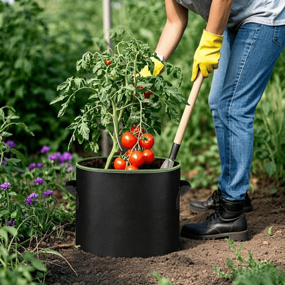 🌱5-Pack 5 Gallon Grow Bags – Heavy Duty Aeration Fabric Pots with Handles for Vegetables, Flowers & Fruits 🪴