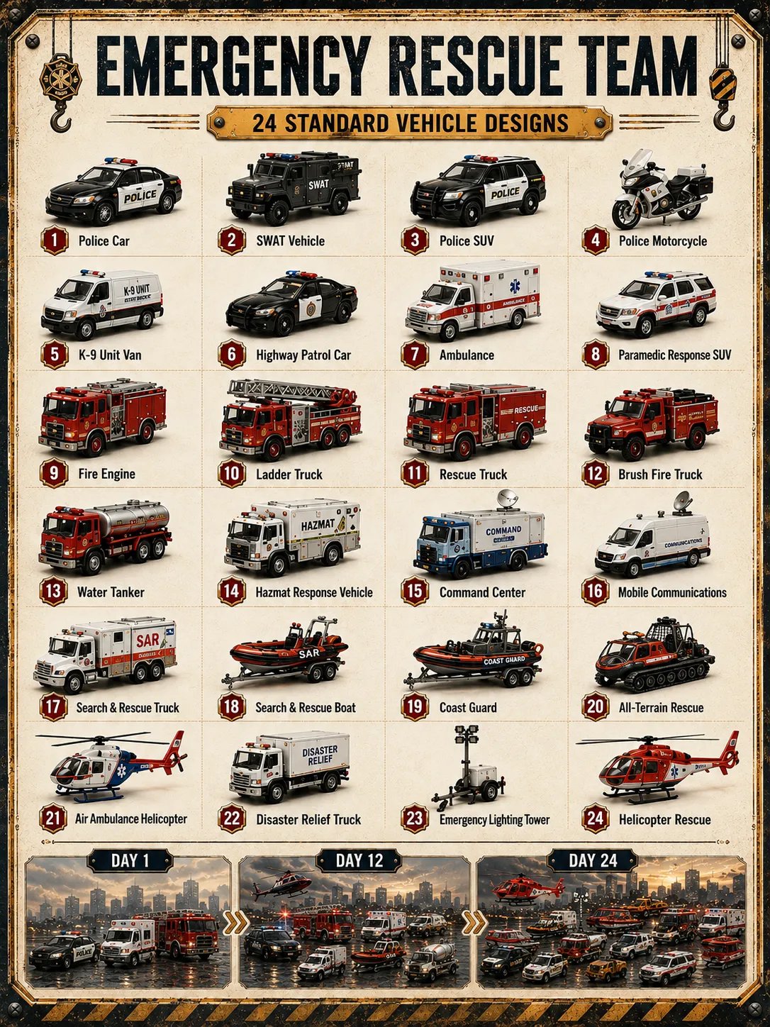 Build the Fleet Collection 24-Day Vehicle Advent Calendar Series | ✨A New Adventure Every Morning