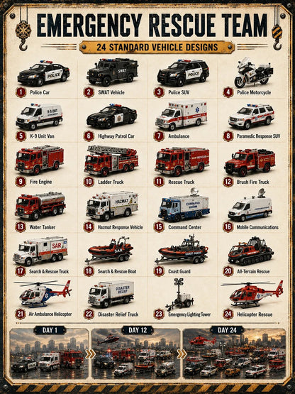 Build the Fleet Collection 24-Day Vehicle Advent Calendar Series | ✨A New Adventure Every Morning