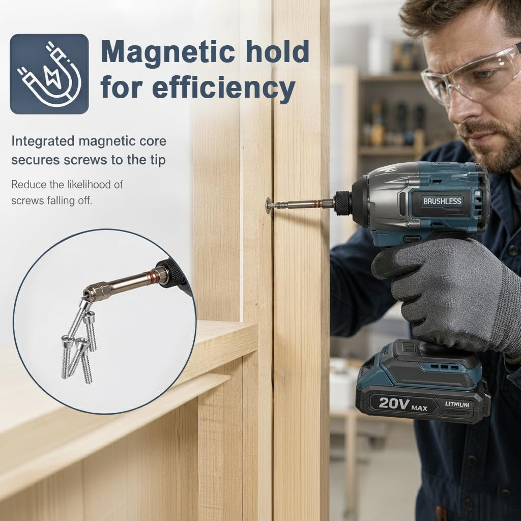 🔩 Hex Head Allen Wrench Drill Bit Set – 6-Piece S2 Steel Set