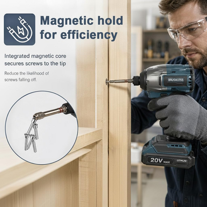 🔩 Hex Head Allen Wrench Drill Bit Set – 6-Piece S2 Steel Set