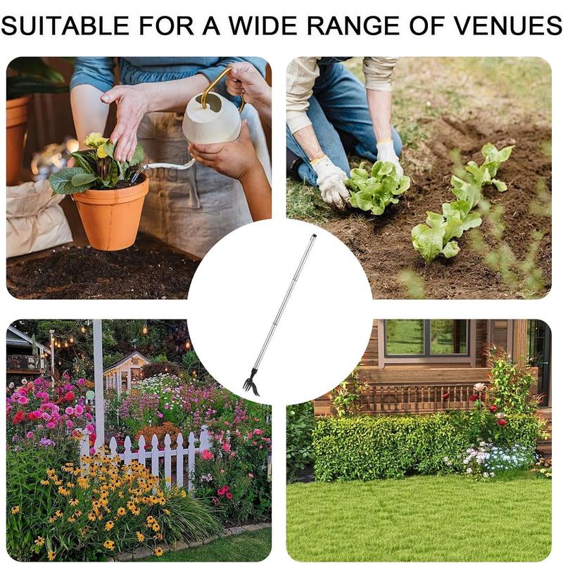 4-Claw Stand Up Weeder – Remove Weeds Without Bending, Pulling or Kneeling