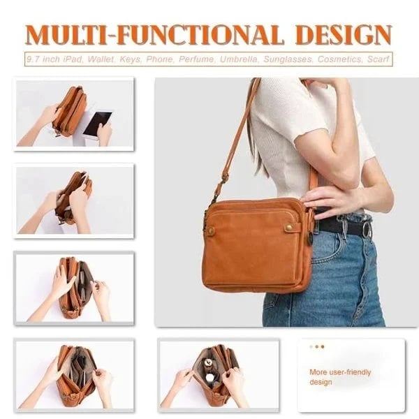 🔥LAST DAY 49% OFF- Three-Layer Leather Crossbody Shoulder Bag