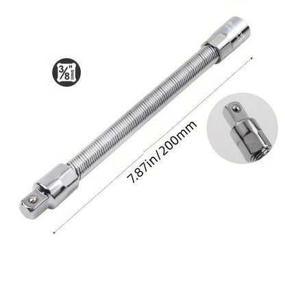 1/2 Inch 35cm Multifunctional Socket Wrench Set - 3 Bendable Shafts