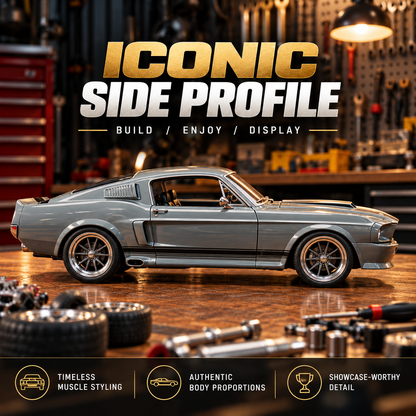 🏎️ 1967-Inspired GT500 Fastback DIY Model Car Kit – Build & Display