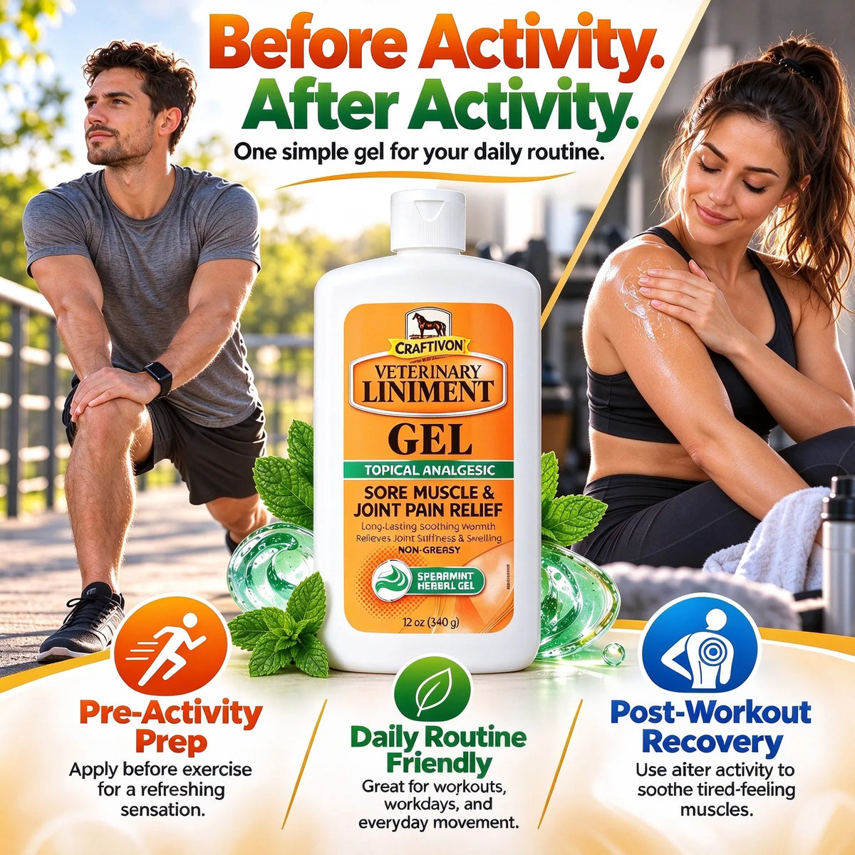 🎁Spearmint Cooling Liniment Gel – Muscle & Joint Comfort