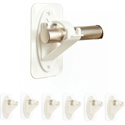 🏠🔨 New Self Adhesive Rod Brackets, No Drill Needed Curtain Rod Holders