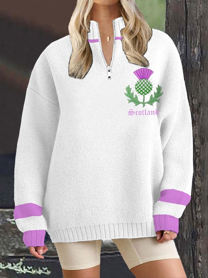 Women's Thistle Scottish sweatshirt