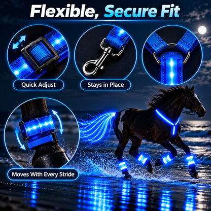 360° Illuminated Horse Harness & Glow Kit 🐎✨