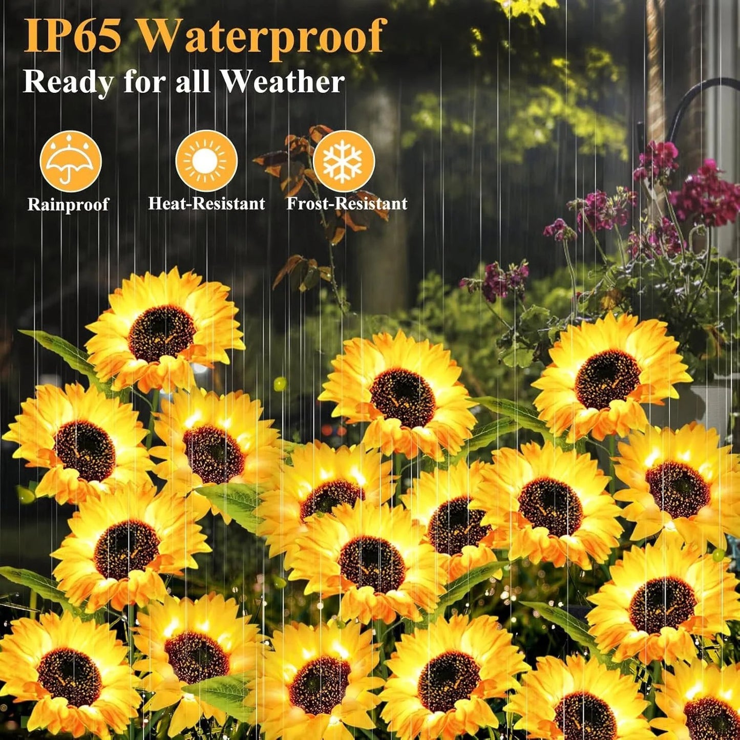 2026 UPGRADED Solar Sunflowers – Hyper-Realistic Petals, Stunning Shadow Projections & Dusk-to-Dawn Garden Magic 🌻