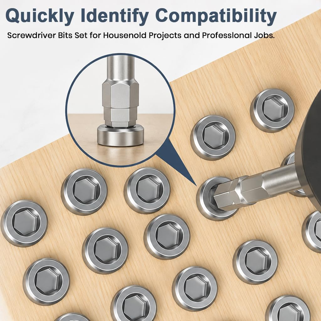 🔩 Hex Head Allen Wrench Drill Bit Set – 6-Piece S2 Steel Set