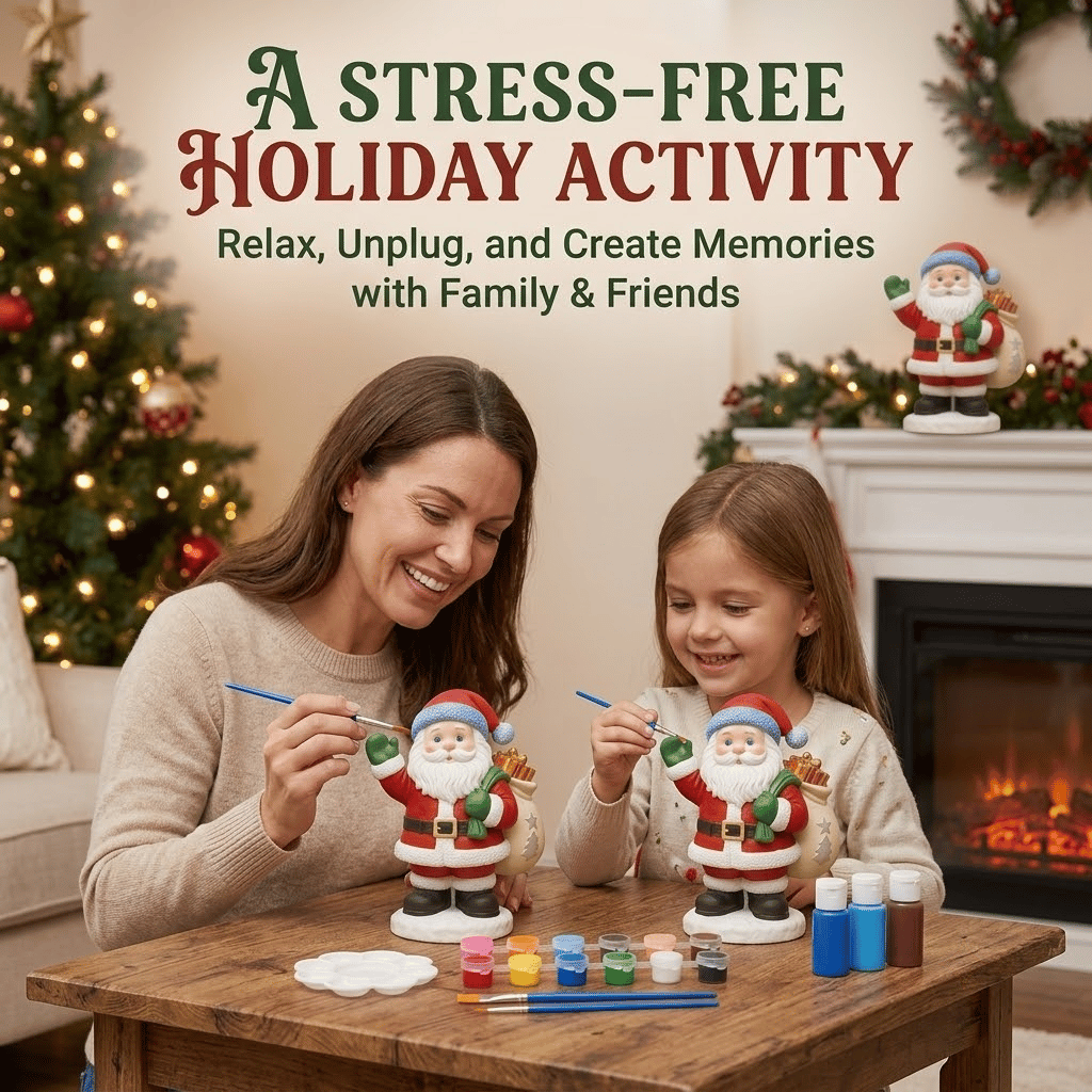 - 🎨 Beginner-Friendly DIY Christmas Figurine Painting Kit | Create Your Own Festive Holiday Decorations 🎄💕
