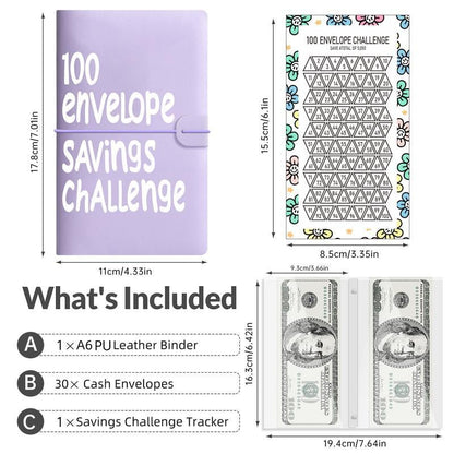 🔥💸100 Envelope Saving Challenged Book