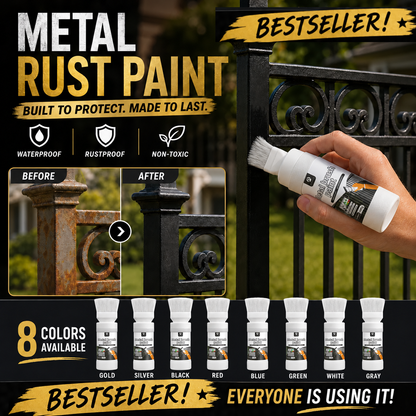✨New Arrival✨🖌️🏠Water-Based Metallic Silver Paint with Built-in Brush💥👍