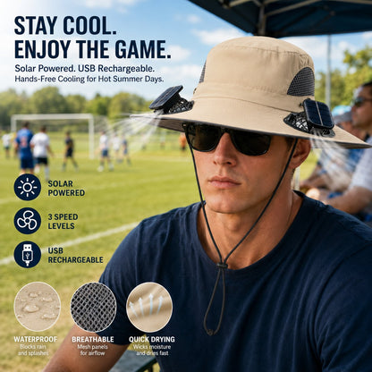 ☀️ Solar Fan Cooling Hat|Solar Powered Summer Cooling Hat