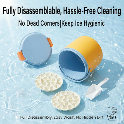 2-in-1 Ice Bucket Ice Bucket with Lid and Ice Tray