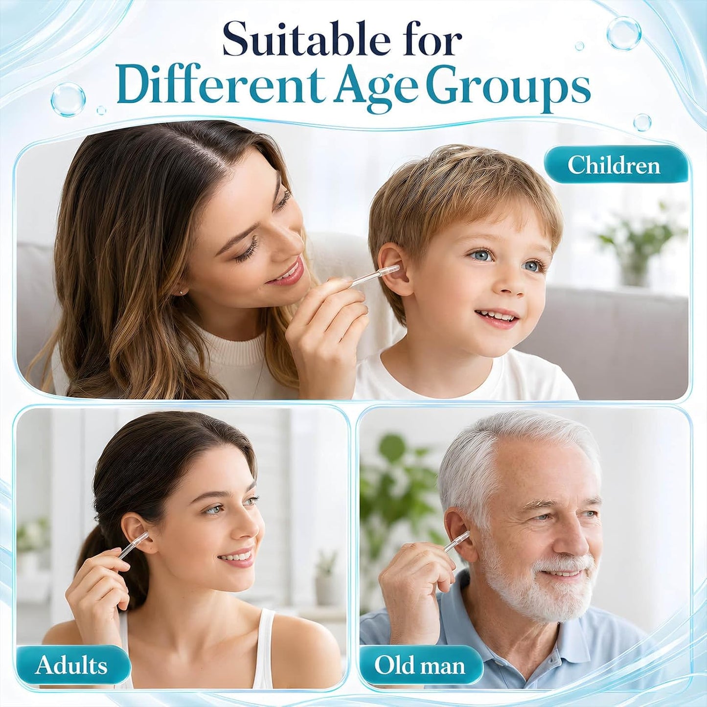 👂 24-Pack Sticky Ear Cleaner Swabs – Disposable Outer Ear Wax Cleaning Tool