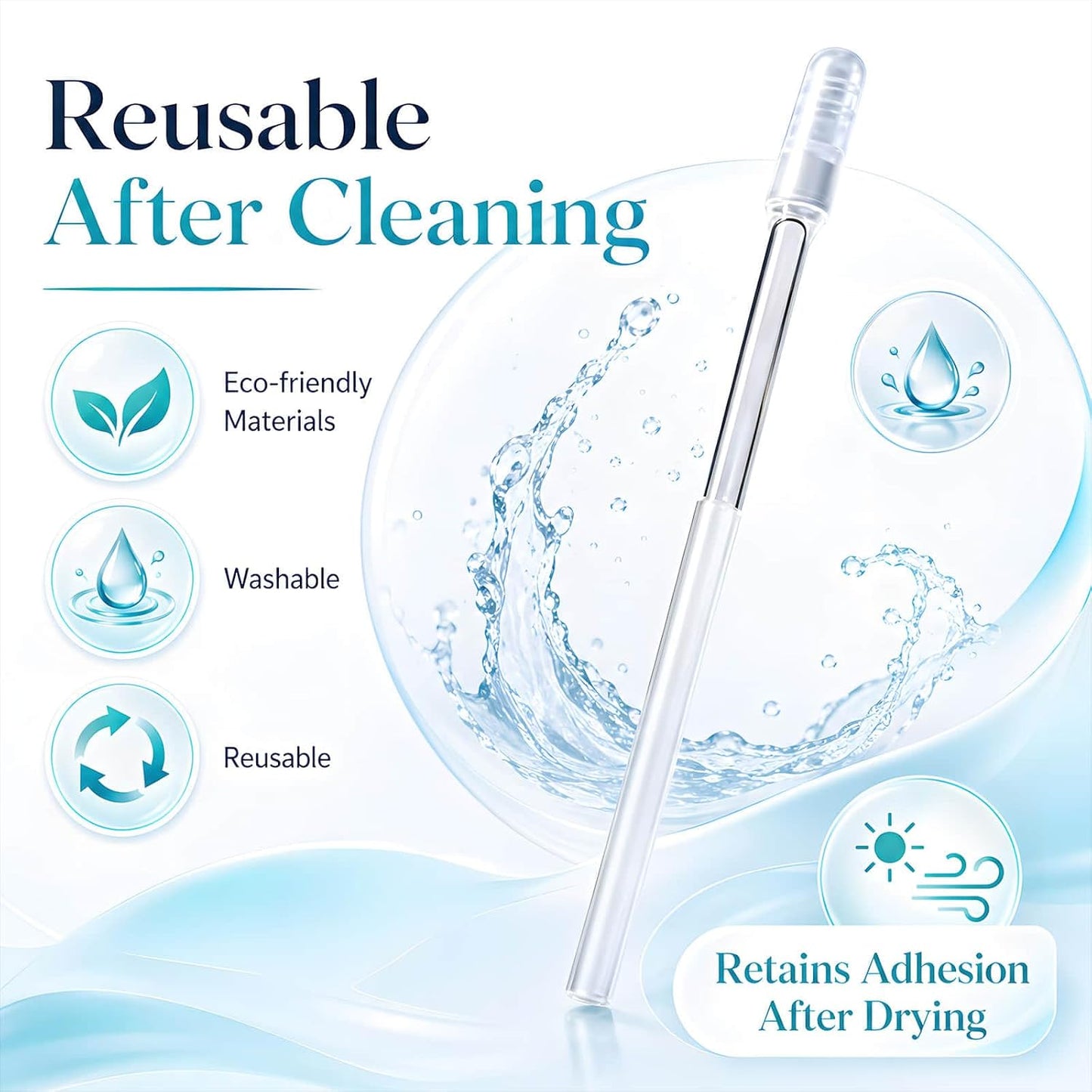 👂 24-Pack Sticky Ear Cleaner Swabs – Disposable Outer Ear Wax Cleaning Tool