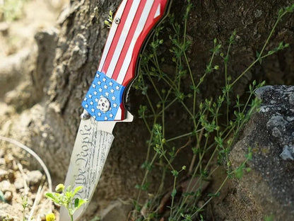 🇺🇸 Patriotic "We The People" Folding Pocket Knife