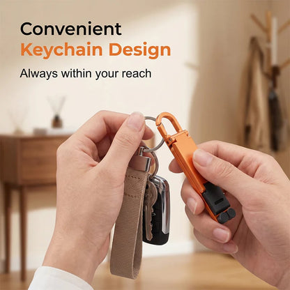 💯🔥HOT SALE 50% OFF🎁📱Mini Aluminum Phone Stand Keychain Foldable Desktop Holder – Small Gadget, Big Convenience✨