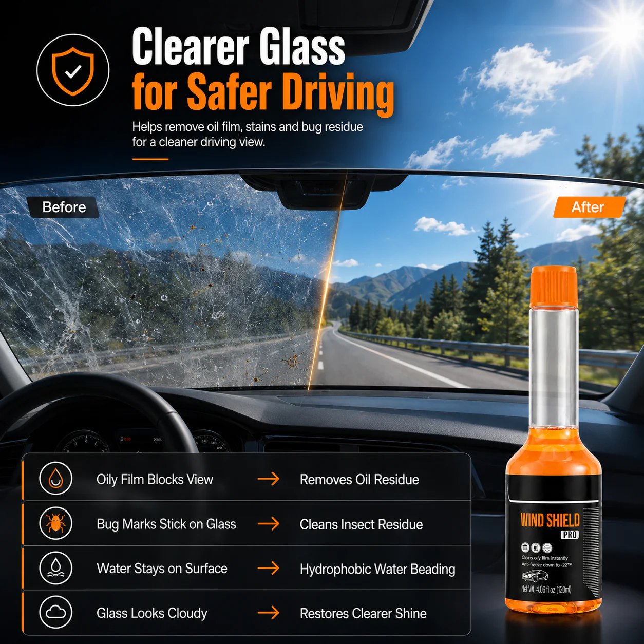 🔥Buy More Save More🔥Glass Cleaner Powerful Stain Remover