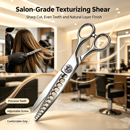 ✂️✨Professional Hair Texturizing Thinning Scissors – Stainless Steel Hair Shears💇‍♂️🔥