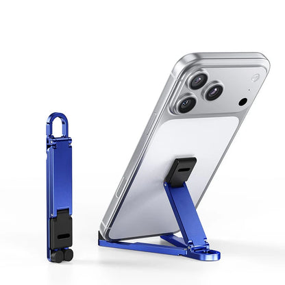 💯🔥HOT SALE 50% OFF🎁📱Mini Aluminum Phone Stand Keychain Foldable Desktop Holder – Small Gadget, Big Convenience✨