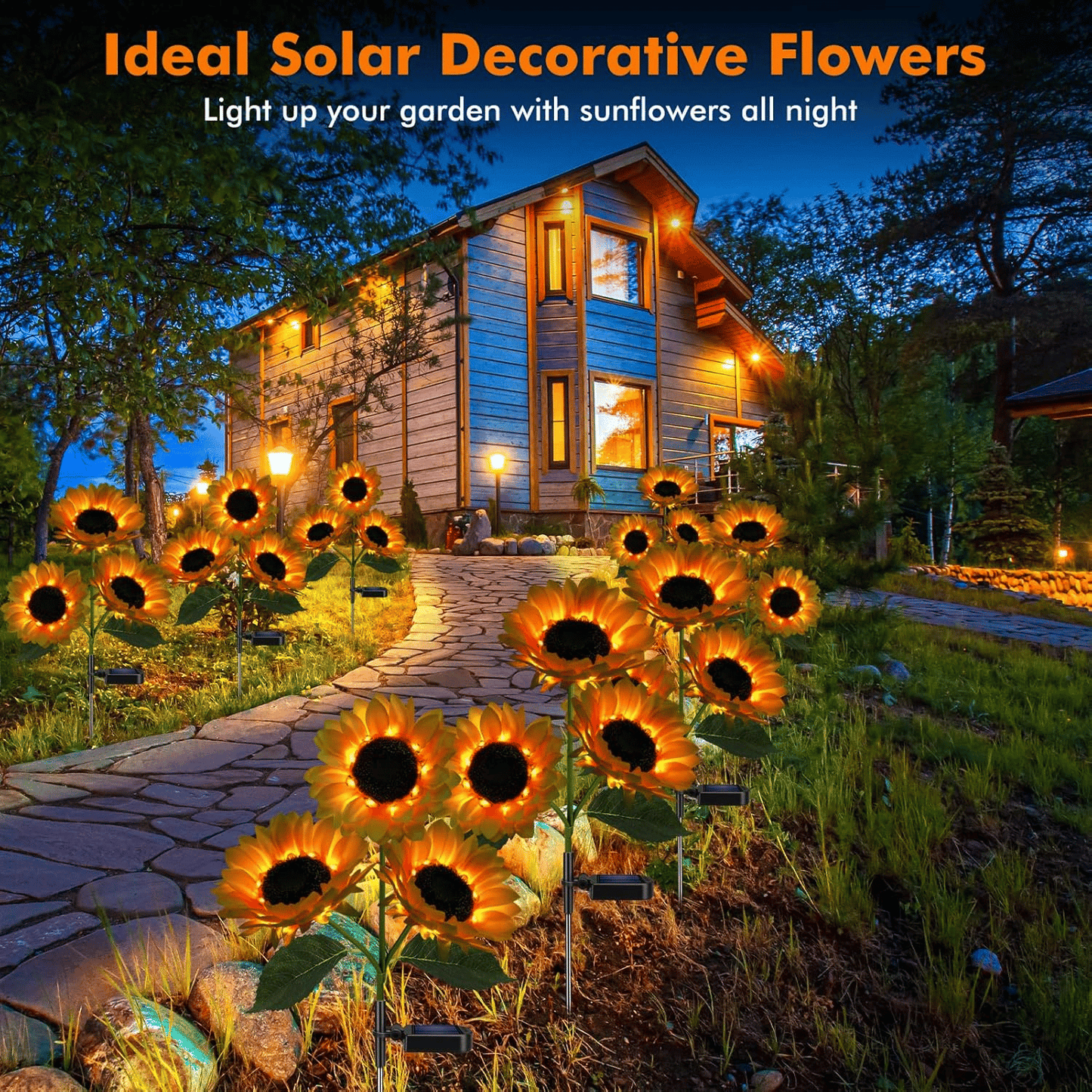 🌻 49% OFF🔥Solar Sunflower Garden Lights: Illuminate Your Outdoors with Sun-Kissed Charm
