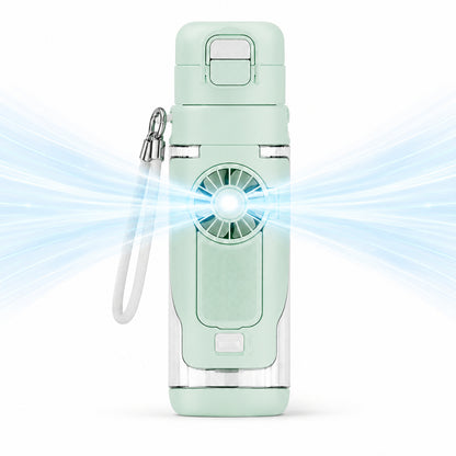 💨Spray Fan Cup – 2-in-1 Cooling Fan &amp; Double Drink Cup