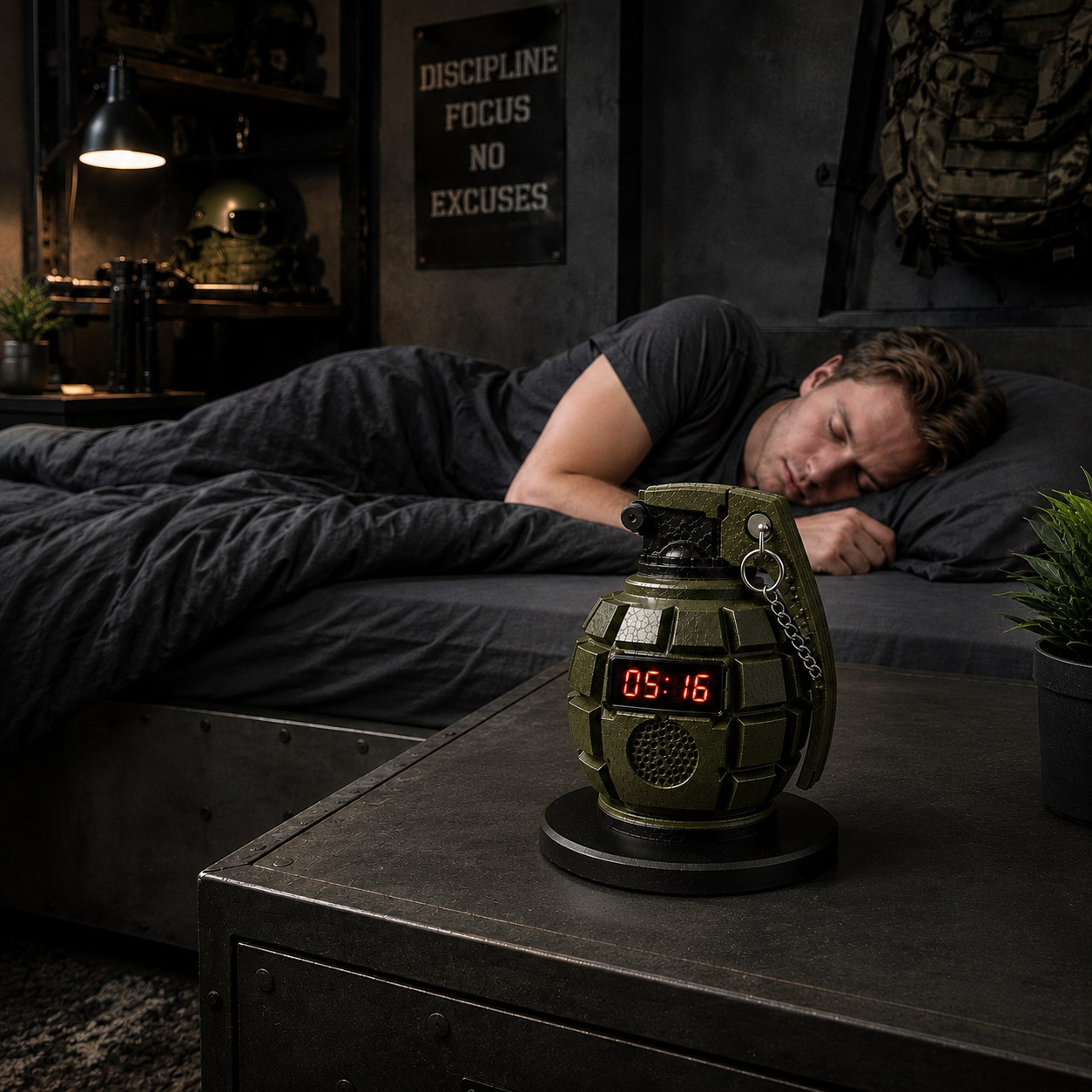 Grenade Alarm Clock