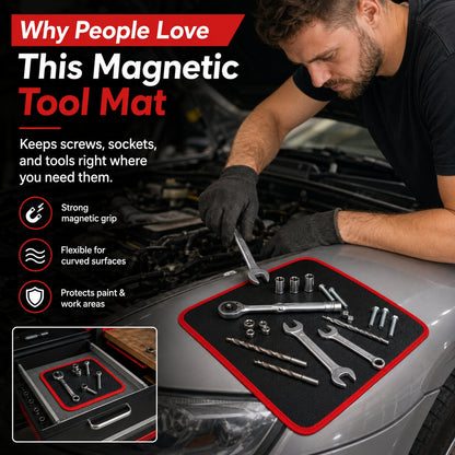 🧲 Flexible Magnetic Tool Mat