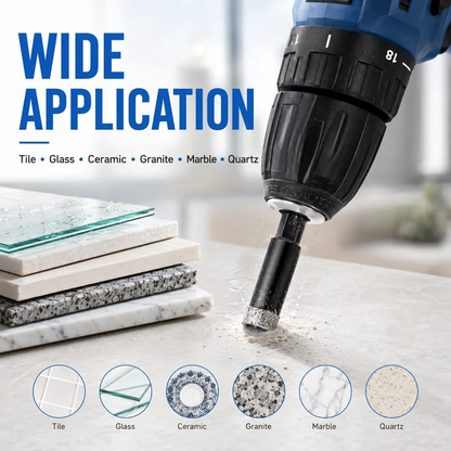 💎 6-Piece Diamond Drill Bit Set for Tile, Glass & Stone 🛠️