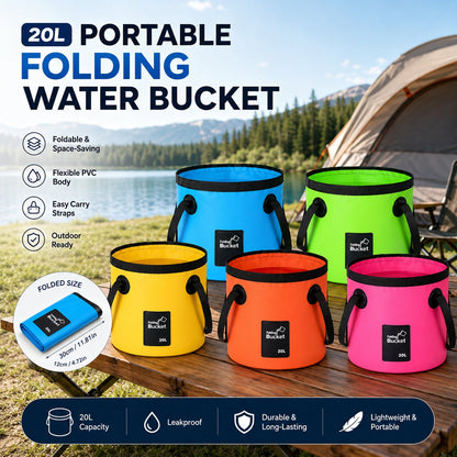 Portable Folding Water Storage Bucket🚰Your Go‐Anywhere Water Companion!!!