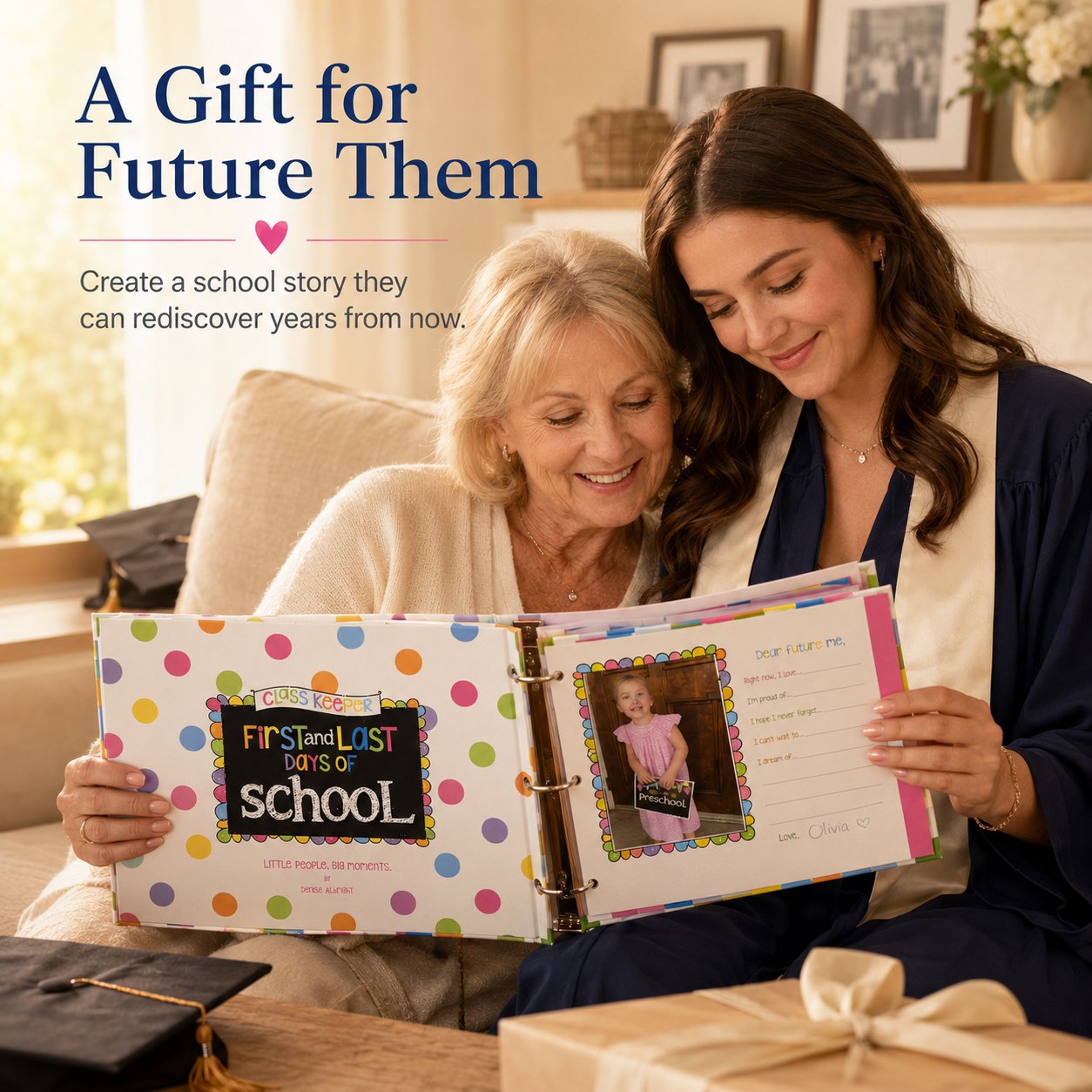 🔥LAST DAY 50% OFF - 📚First & Last Day School Memory Keepsake Binder