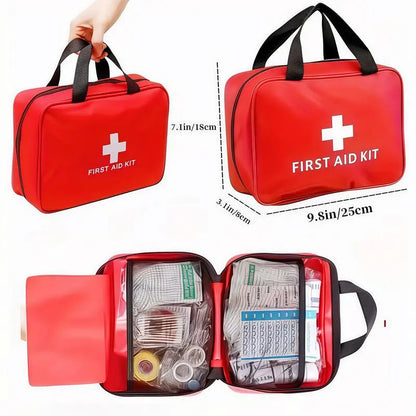 🏕️ 160-Piece First Aid Kit – Compact Emergency Medical Kit for Home, Car & Outdoor Travel