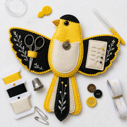 🐦🎁Bird-Shaped Felt Sewing Organizer DIY Kit✂️ – 🪡More Than Storage, A Handmade Work of Art