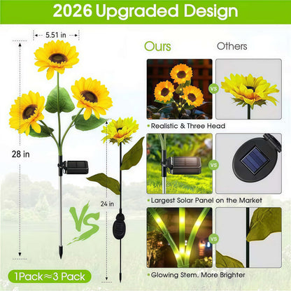 🌻 49% OFF🔥Solar Sunflower Garden Lights: Illuminate Your Outdoors with Sun-Kissed Charm