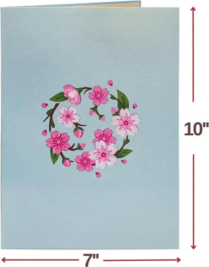 💖🎁2026 Mother's Day Card -3D Cherry Blossom Flower Bouquet Pop Up Card