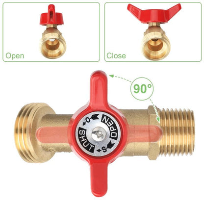 🛠️💧275-330 Gallon IBC Tote Tank Adapter - 2.44" Fine Thread, 1/2" NPT × 3/4" GHT Male Fittings with Garden Hose Quick Connector