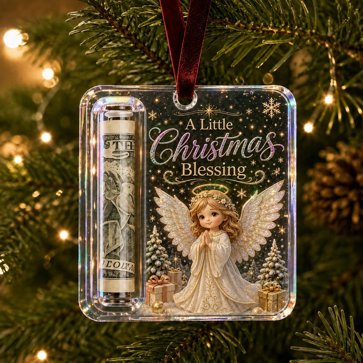 🔥LAST DAY 50% OFF🎄Christmas Cash Gift Ornament- Make Cash Feel Like A Real Christmas Gift💵