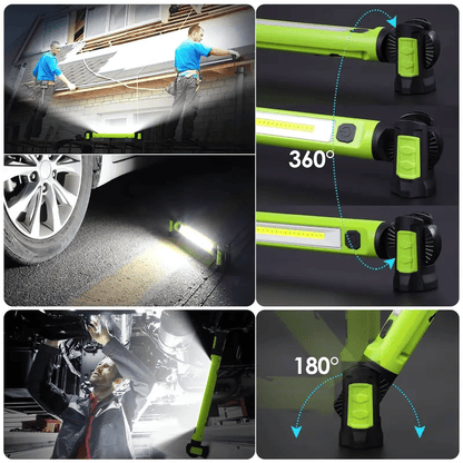 🔥🌟🔦Multifunctional magnetic rechargeable work light💡 Ideal for Mechanic, Car Repair & Garage Use