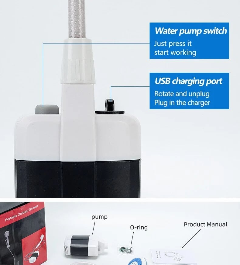 🔥Hot Sale🎁✨2026 Portable Camping Shower